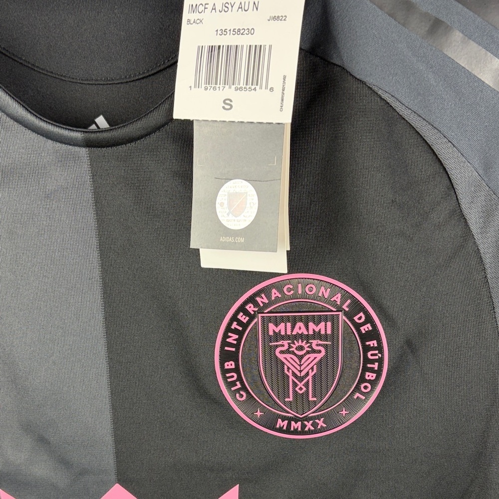 Adidas Inter Miami Messi #10 Jersey Black Pink MLS Authentic NWT Men’s Size S - Picture 4 of 10